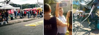 O acampamento em Curitiba que faz vigília em defesa da liberdade do ex presidente Lula sofreu um terceiro ataque na manhã desta sexta-feira, enquanto os militantes davam o tradicional "Bom Dia presidente Lula"; um homem quebrou todo o equipamento de som do grupo, usado para amplificar o bom dia; o autor do ataque foi identificado como o delegado da PF Gastao Schefer Neto, que já foi até candidato a deputado federal; em nota, o Vigília Lula Livre afirmou que segue "cobrando das autoridades proteção aos nossos espaços e medidas contra provocadores e fascistas"