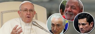 O jornalista Alex Solnik avalia o caráter progressista do pontífice; "O Papa quis fazer um gesto em relação a Lula, e ele, como chefe de Estado, não pode dar uma declaração oficial em defesa do ex-presidente, então fez isso por intermédio do advogado e consultor Juan Grabois"; no Boa Noite 247 desta quarta, ele e o jornalista Paulo Moreira Leite também comentaram a decisão de Temer de nomear um militar para o ministério da Defesa; assista