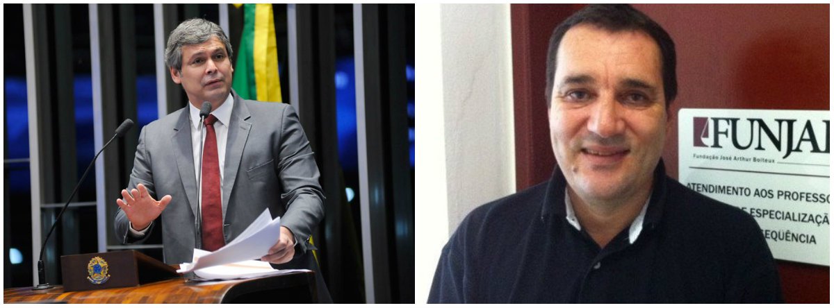 Senador Lindbergh Farias (PT-RS) criticou a PF-SC, que não apresentou provas contra o ex-reitor da UFSC Luiz Cláudio Cancellier, preso em setembro do ano passado, acusado de obstruir uma apuração sobre desvios no programa de educação a distância - no mês seguinte, ele cometeu suicídio; "Provas contra o 'chefe da quadrilha' que desviou 80 milhões de reais, o falecido ex-reitor Cancellier: um depósito de 7 mil reais na conta do filho dele em 2013, anos antes do pai assumir a reitoria. Provocaram uma tragédia com esta perseguição", disse Lindbergh