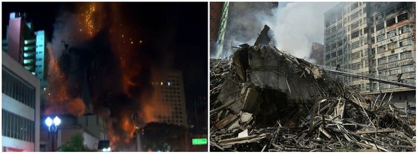 O Corpo de Bombeiros localizou no início da tarde desta sexta-feira (4) o corpo de um dos seis desaparecidos, após o desabamento de um prédio há três dias no centro de São Paulo; de acordo com a corporação, uma cadela identificou às 14h desta quinta-feira (3) um sinal em meio aos escombros; a vítima foi encontrada 22 horas depois
