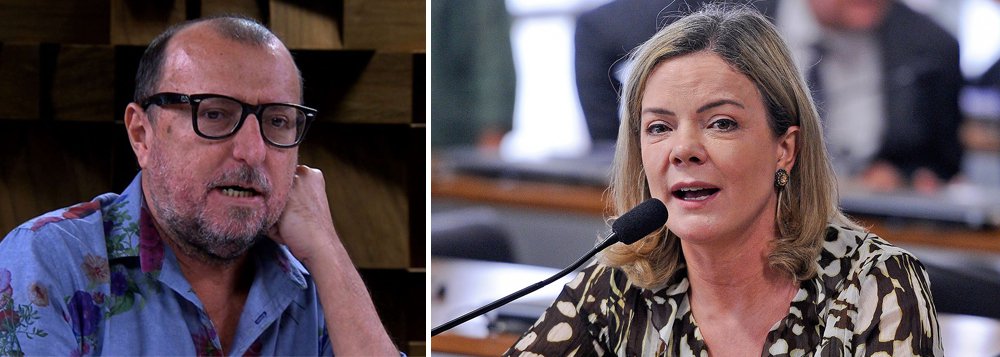 Jornalista e escritor Xico Sá criticou uma possível investigação da Procuradoria-Geral da República sobre as declarações da presidente nacional do PT, senadora Gleisi Hoffmann (PR), em vídeo enviado para a Al Jazeera, rede de Tv do Qatar; "Fake news é café pequeno no Brasil, aqui a gente vive a pós-ficção", afirmou o escritor no Twitter