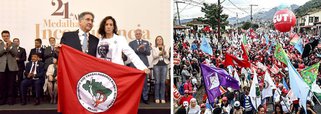 Em discurso durante entrega da Medalha da Inconfidência, neste sábado, 20, o governador Fernando Pimentel comparou o momento político do Brasil e a história de líderes que garantiram conquistas históricas para os brasileiros; "Hoje, a democracia, que tanto sacrifício custou à nação e à minha geração, está ameaçada pelas violências, perseguições, excessos e abusos de poder", afirmou; entre os 170 agraciados, estava a vereadora Marielle Franco foi lembrada com destaque; em paralelo ao ato oficial, milhares de militantes ocuparam as ruas históricas de Ouro Preto para protestar conta a prisão política do ex-presidente Lula