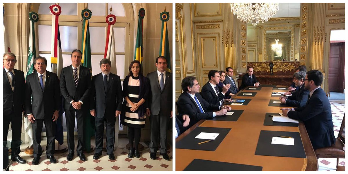 Na França, onde aguarda o voo inaugural entre Paris e Fortaleza, o governador Camilo Santana cumpre agenda na capital francesa. A agenda desta quarta-feira teve início com uma reunião com o embaixador do Brasil no País, Paulo César de Oliveira Campos. Ainda hoje, o governador deverá visitar uma escola francesa e em seguida, terá um encontro com o presidente da Air France. O voo inaugural Paris Fortaleza, que iniciará as operações do HUB da Air France/KLM/GOL no Aeroporto Internacional Pinto Martins, será amanhã, quinta-feira
