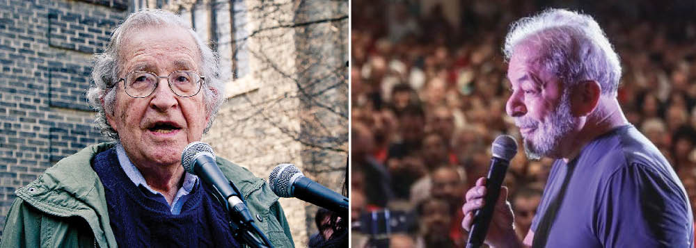 "O Brasil deve cumprir seus princípios democráticos e garantir que a voz das pessoas não seja silenciada”, diz o professor Noam Chomsky, um dos principais intelectuais da atualidade