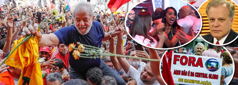 Embora tenha conseguido sequestrar o Poder Judiciário para levar adiante seu projeto de golpear a democracia e pender o ex-presidente Lula, a TV Globo não consegue aprisionar o que os brasileiros pensam e, muitas vezes, gritam; dois casos recentes provam isso: a vencedora do programa Big Brother Brasil (BBB), Gleisi Damasceno, do Acre, gritou "Lula livre" ao vivo quando deixou a casa e o apresentador da emissora Chico Pinheiro teve um áudio vazado em que ele demonstra solidariedade a Lula e faz críticas a Sergio Moro e à própria cobertura da Globo