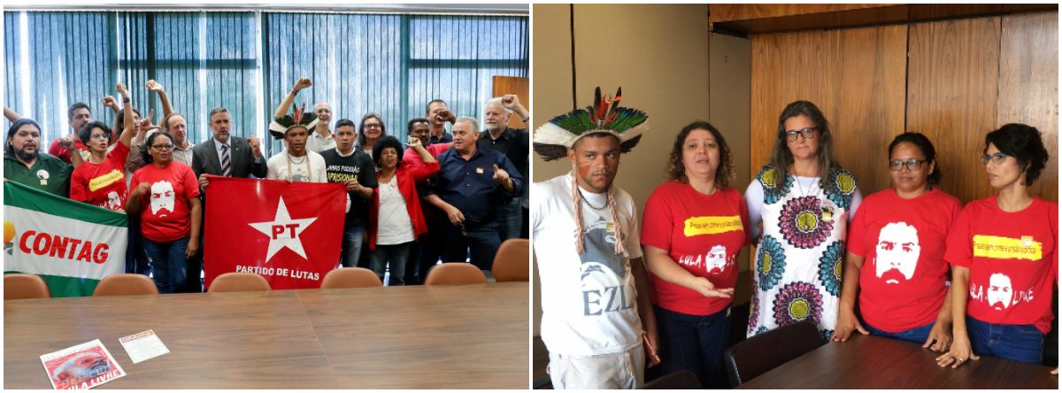 Integrantes da Comissão Nacional de Agroecologia e Produção Orgânica (Cnapo) foram barrados nesta quinta-feira 26 no anexo I do Palácio do Planalto por estarem vestindo uma camisa com os dizeres #LulaLivre!. O fato acabou gerando protestos e impedindo a realização da 20ª Plenária da Comissão Nacional de Agroecologia e Produção Orgânica; a arbitrariedade foi denunciada por integrantes de movimentos sociais e representantes da sociedade civil como mais um ato truculento do governo ilegítimo Michel Temer