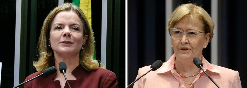 Ao criticar uma entrevista da presidente do PT, Gleisi Hoffmann (PR), à TV Al Jazeera, a senadora Ana Amélia (PP-RS) disse esperar "que essa exortação não tenha sido para convocar o Exército Islâmico a vir ao Brasil proteger o PT!"; Gleisi respondeu: "A senadora que incentivou a violência contra a caravana do Lula no Sul do país, mandando erguer o relho, agora externa seu preconceito e xenofobia com os árabes, ao me criticar por ter falado com a TV Al Jazeera. Entrevistas que dei com mesmo conteúdo a BBC, RTP, EFE não a incomodaram"; assista ao discurso de Gleisi no Senado sobre o caso
