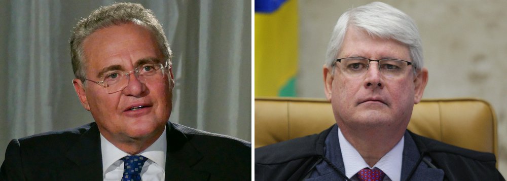 Vídeo de Renan Calheiros (MDB)-AL) ironiza o ex PGR Rodrigo Janot e diz que, depois de ameaçar com candidatura ao Conselho Superior do MPF, “para vigiar Rachel Dodge”, Janot recuou e desistiu. “Rosnou, depois miou. E me ataca culpando-me pela renúncia”; ele compara Janot ao clássico personagem Simão Bacamarte, da obra o Alienista, de Machado de Assis, e em tom de sarcasmo o chama de louco: “Estimo suas melhoras, Rodrigo Simão Bacamarte Janot”; veja vídeo