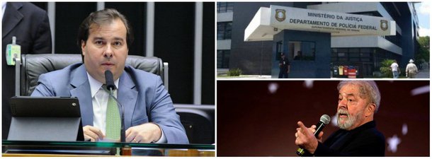 O presidente da Câmara dos Deputados, Rodrigo Maia (DEM-RJ), pediu ao STF a anulação de decisão da juíza Carolina Lebbos, da 12º Vara Federal de Curitiba, de impedir uma comissão externa da Casa  de vistoriar as instalações da cela em que o ex-presidente Lula se encontra detido, na Superintendência  da Policia Federal naquela cidade; parlamentar argumenta que a juíza descumpriu a Constituição e o princípio da separação dos poderes