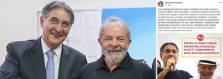 O governador Fernando Pimentel inovou ao postar uma foto, no Face, ao lado de Lula para arrecadar recursos para a sua campanha; no texto, ele diz que “Na luta contra o golpe é importante destacar instrumentos ao nosso alcance. Um deles é o partido. A luta dos que buscam o retorno democrático só será possível se unirmos forças. Quero ressaltar a importância das doações para consigamos fazer história”
