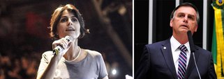 A pré-candidata à presidência pelo PCdoB, Manuela D'Ávila, criticou um eventual apoio de 10% da Câmara ao presidenciável do PSL, Jair Bolsonaro (RJ); "Se os 50 deputados que apoiam Jair Bolsonaro visitassem a história veriam que esse tipo de filme termina com perda de mandato e fechamento do Parlamento", disse; Bolsonaro é porta-voz do Exército na política e que chegou a defender a Ditadura Militar (1964-1985)