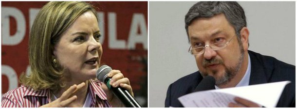 A presidente nacional do PT, senadora Gleisi Hoffmann (PR), criticou ex-ministro Antonio Palocci, que, de acordo com a parlamentar, "desde setembro do ano passado, Antonio Palocci rendeu-se às chantagens da Lava Jato, desistiu de se defender e passou a fazer falsas acusações ao ex-presidente Lula, na expectativa de receber benefícios penais e financeiros".