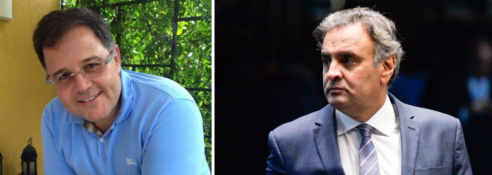 O jornalista Luis Costa Pinto criticou o artigo do senador Aécio Neves desta segunda-feira, 16, no qual ele diz que foi "ingênuo" ao pedir propina à JBS e sugerir matar o primo; "Aécio Neves, que é um desqualificado e escroque, alimenta ainda a esperança de seguir enrolando os ingênuos, os hipócritas e os cretinos que um dia acreditaram nele. O artigo que assina hoje na Folha de S Paulo, defendendo-se pela pena de um consórcio de advogados e assessores (ele não consegue redigir três linhas com nexo), é uma peça que se localiza entre o infantil e o ardil"