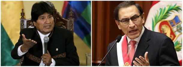 Os presidentes da Bolívia, Evo Morales, e do Peru, Martín Vizcarra, demonstraram preocupação com a situação atual da União das Nações Sul-americanas (Unasul); Morales e Vizcarra encarregaram seus chanceleres de buscar consenso no grupo para eleição do novo secretário-Geral; o bloco vive um momento delicado desde a saída temporária de Brasil, Argentina, Paraguai, Colômbia, Chile e Peru