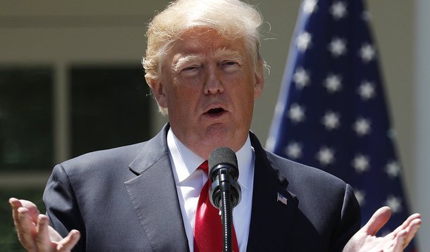 Trump faz discurso na Casa Branca 30/4/2018 REUTERS/Kevin Lamarque
