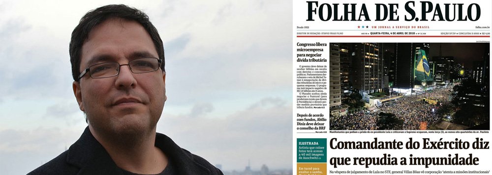 O professor da Universidade de Brasília (UNB) Luis Felipe Miguel condenou a postura do jornal Folha de São Paulo; "Da manchete que reproduz as ameaças do comandante do Exército, sem um pingo de indignação ou mesmo espanto por seu golpismo explicito, a Folha de hoje é um imenso panfleto antilulista, parece ter sido enviada diretamente da sede do PSDB, quem sabe em joint venture com o PSTU"