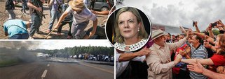 Em nota divulgada na noite desta sexta-feira 23, a presidente nacional do PT, Gleisi Hoffmann (PR), e o coordenador da caravana, Marcio Macêdo, explicam que o ex-presidente não participou de ato em Passo Fundo em decorrência de atos violentos praticados por "milícias fascistas" e por conta da "omissão do governo do Rio Grande do Sul"; "A rodovia na entrada da cidade foi tomada por grupos que portavam armas de fogo e barras de ferro e que atiravam pedras e rojões contra os veículos. Chegaram a fechar a estrada, ateando fogo a pneus", relata a nota; "O país não pode conviver com a violência destes setores autoritários, que usam métodos fascistas para calar e interditar aqueles de quem discordam", defende a nota