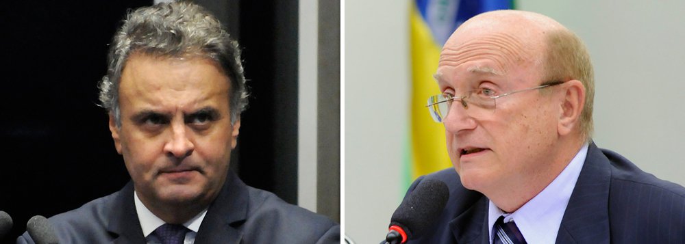 Isolado pelo próprio partido após ser denunciado por corrupção passiva e obstrução de Justiça, o senador Aécio Neves (PSDB-MG) negou, por meio de nota, ter pressionado para colocar no comando das investigações contra si um delegado da PF "de sua preferência para investigar suas ações delituosas", como disse o ex-ministro da Justiça Osmar Serraglio; Na nota, assinada pelo advogado Alberto Zacharias Toron, a defesa do senador alega não ter existido nenhuma "atitude imprópria" por parte do senador nas conversas mantidas com Serraglio
