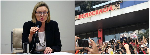 A deputada federal Maria do Rosário (PT-RS) voltou a manifestar sua solidariedade ao ex-presidente Luiz Inácio Lula da Silva, condenado sem provas por Sergio Moro e pelo TRF4, sediado em Porto Alegre, no processo do triplex no Guarujá (SP); "Estamos cientes da nossa responsabilidade de defender a liberdade de Lula e sua candidatura à presidência. É a tarefa prioritária agora para todos os cidadãos e cidadãs que defendem a democracia", disse a parlamentar no Twitter