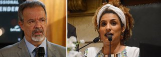 O ministro Extraordinário da Segurança Pública, Raul Jungmann, revelou que a linha para explicar os assassinatos da vereadora Marielle Franco e do motorista Anderson Pedro Gomes é a atuação de milícias; “uma ou duas pistas praticamente fechadas. E digo que, talvez hoje, apenas uma. Os investigadores têm caminhado bastante. E, até aqui, remete à atuação de milícias no Rio"