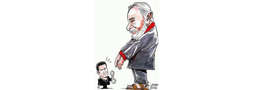 Moro manda prender Lula. A charge é de 2016, mas vale para o dia de hoje