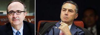 O colunista da Folha de S. Paulo Reinaldo Azevedo afirma em texto publicado hoje que o ministro do Supremo Tribunal Federal Roberto Barroso é “um homem de método” e que esse “método” é aviltar a democracia; para Azevedo, Barroso chegou ao STF “pelas mãos sujas de sangue de Cezare Battisti e como porta-voz das ditas minorias”; o colunista acredita que Barroso foi o pai da reforma política idealizada pelo PT que, uma vez naufragada, o fez pegar o bote salva-vidas do heroísmo na prisão de Lula