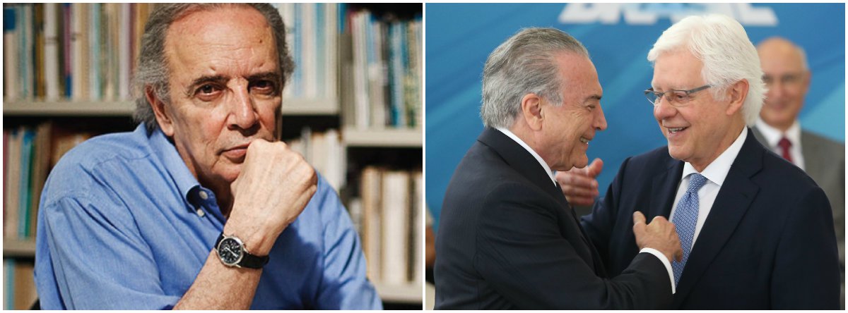 "Caixa dois, dinheiro não declarado nas doações e nos gastos da campanha, contém vários crimes em uma só prática", diz Janio de Freitas, ao criticar a blindagem a Geraldo Alckmin; o colunista lembra ainda que "Sergio Moro, procuradores da Lava Jato, Procuradoria-Geral da República, todos" passaram-se por esquecidos quando Michel Temer deu um ministério a Moreira Franco "para livrá-lo, às pressas, das garras curitibanas"