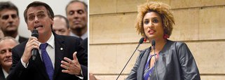 O deputado Jair Bolsonaro, pré-candidato à presidência pelo PSL, afirmou que irá manter o silêncio sobre o assassinato da vereadora Marielle Franco (PSOL), no Rio de Janeiro; no entanto, disse que já foi a mais de 20 enterros de policiais militares nos últimos meses e nenhum jornalista criticou os demais presidenciáveis por não terem comparecido a esses sepultamentos nem feito declarações sobre os homicídios dos policiais; "Nos enterros dos PMs nenhum presidenciável foi e vocês não deram porrada neles como dão em mim. Vou me manter silente (sobre Marielle)"