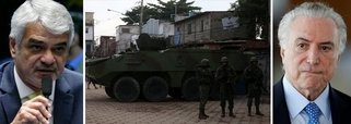 Série de insucessos acumulados pela intervenção militar no Rio de Janeiro foi alvo de críticas pesadas do líder da Oposição no Senado, Humberto Costa (PT-PE); "Temer encontrou no Rio de Janeiro o seu Vietnã. Assim como ocorreu com os Estados Unidos, ele poderá empregar milhares de homens nesse teatro, mas sairá de lá humilhado, diminuindo o papel de nossas Forças Armadas, porque as jogou numa trama política rasa com fim meramente eleitoral", afirmou; "O Rio de Janeiro será o Vietnã onde Temer enterrará o pouco que lhe sobrou de vergonha", completou