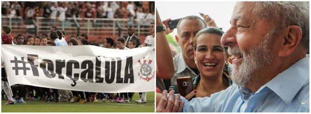 Pedimos desculpas aos nossos leitores por termos publicado a imagem acima, de 2011, como se fosse uma homenagem ao ex-presidente Lula após sua prisão. A imagem é de 2011, quando Lula teve um câncer