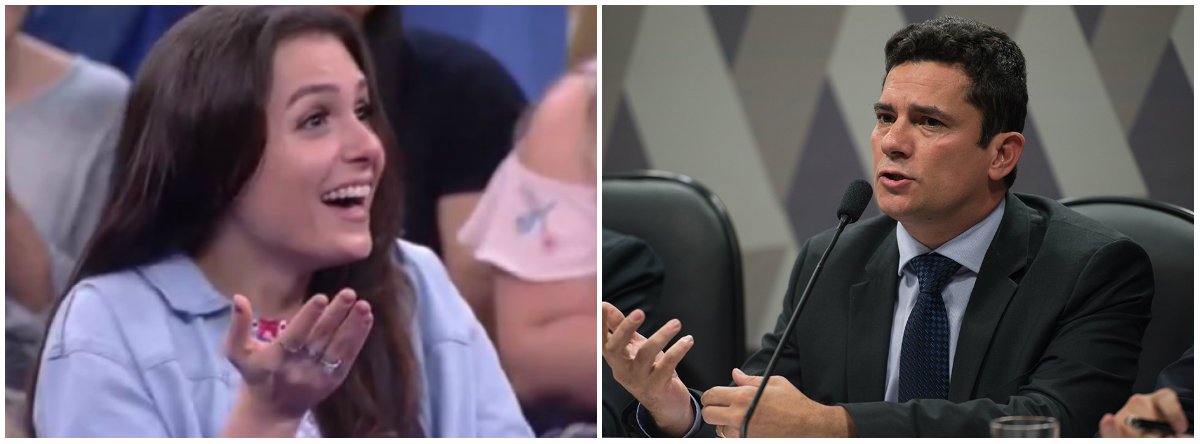 A atriz Monica Iozzi ironizou nesta sexta-feira (6) o juiz Sergio Moro, que expediu a ordem de prisão do ex-presidente Lula; "Viva Moro! Tenho certeza que assim que Temer, Aécio e Alckmin perderem o foro privilegiado, ele prende os três", escreveu. "Ah! E o Serra também! O ex-presidente da Odebrecht disse pra Lava-Jato que deu 52 milhões de reais pro José Serra. Certeza que o Moro vai mandar prender o Serra também", acrescentou