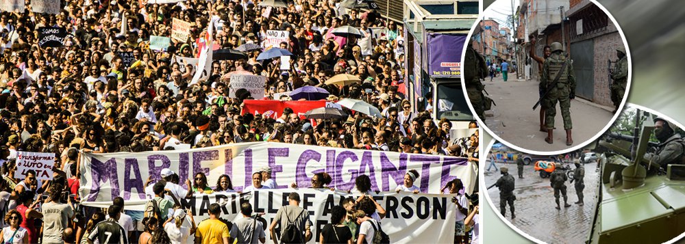 "Se intervenção militar resolvesse algum problema, do Rio ou do Brasil, o país teria saído muito melhor de 21 anos de intervenção militar. Mas saiu muito pior, muito mais desigual, com mais violência, com mais corrupção, com educação e saúde muito piores, com menos e piores empregos", critica o sociólogo e colunista do 247 Emir Sader; "O Rio quer votar e eleger governos dignos e comprometidos com o seu povo, aqui e no Brasil. O Rio não quer mais execuções sumarias como a de Marielle. O Rio não quer mais ver suas crianças revistadas a ponta de baioneta quando vão para as escolas", diz ele