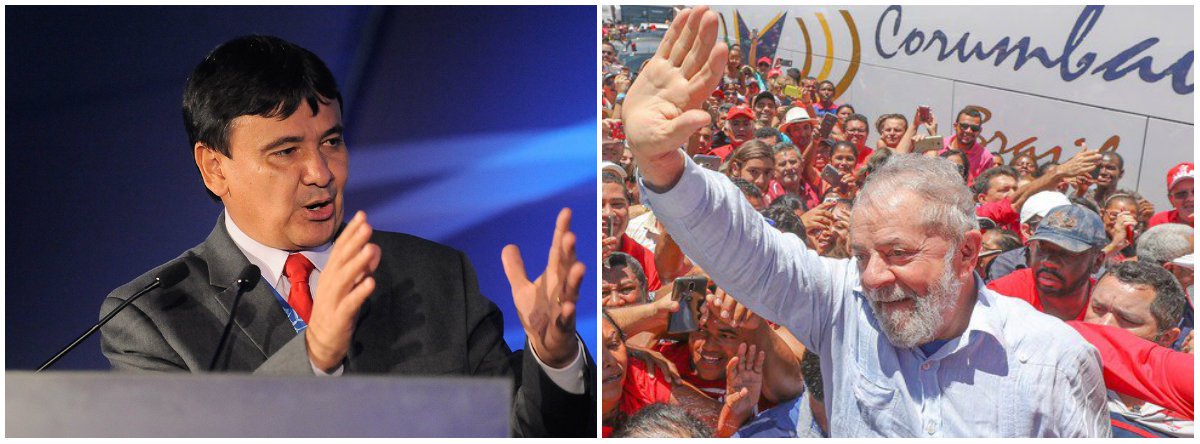 Em vídeo; governador do Piauí, Wellington Dias, voltou a manifestar solidariedade ao ex-presidente Lula preso em Curitiba (PR) após ter tido Habeas Corpus dele negado pelo STF e condenado sem provas no processo do triplex no Guarujá (SP); após dizer que Lula é um "preso político", o chefe do executivo piauiense afirmou que "Lula livre significa defesa da democracia; é muito fácil estar perto de alguém quando ele é presidente da república. É nessa horas que forças trabalham contra um dos maiores líderes do mundo é que temos de estar juntos"; assista