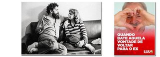 O próprio perfil do ex-presidente no Twitter postou uma imagem de Lula com a mensagem: "quando bate aquela vontade de voltar para o ex"; a deputada Jandira Feghali publicou uma imagem do fotógrafo Juca Martins de Lula e Marisa Letícia e denunciou a perseguição midiático-político contra o casal