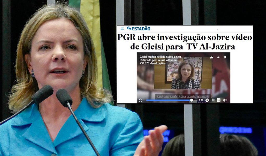 Agência de notícias Sputnik utilizou a cizânia em torno do vídeo gravado pela senadora Gleisi Hoffmann (PT-PR) e veiculado pela TV Al Jazeera para demonstrar como funciona o mecanismo das fake news; "num mundo de telefone sem fio e de fake news, no qual se transformaram setores das redes sociais, logo começaram a circular notícias de que a senadora do PT estava "convocando células adormecidas" de terroristas no mundo e no Brasil a se juntar à luta do PT para libertar Lula" ressalta a agência; Procuradoria-Gral da República abriu procedimento para apurar teor da entrevista de Gleisi