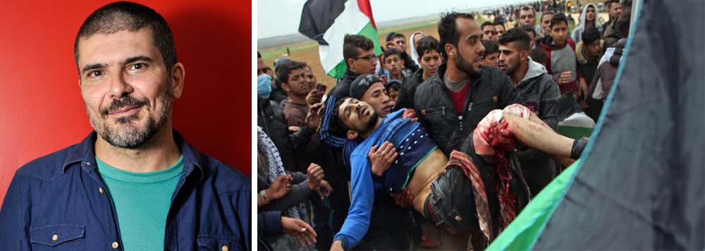 O cartunista Carlos Latuff concedeu entrevista à TV 247 e condenou o extermínio da população palestina; "De um lado Israel ataca com bombas nucleares, um imenso poder militar e investimento norte-americano, ao contrário do povo palestino que não tem nada, nem apoio militar e muito menos soberania, eles são despidos de qualquer direito, é uma ação neocolonialista", condena; Assista a íntegra 