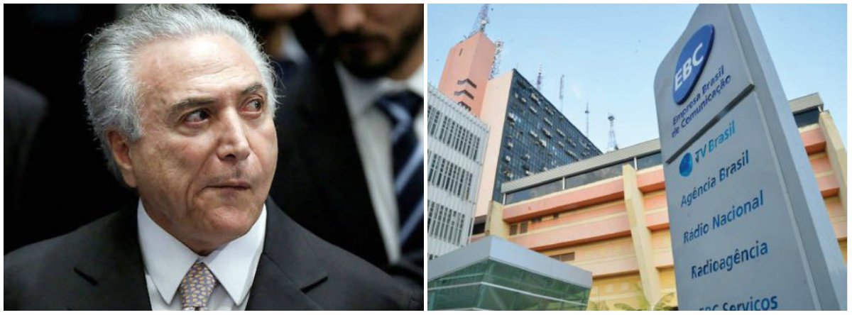 Ex-integrantes da Empresa Brasil de Comunicação (EBC) bateram duro no governo de Michel Temer, que, segundo eles, "golpeia" a empresa "rebaixando à categoria de agência de comunicação governamental a empresa criada para desenvolver a comunicação pública em nosso País, em busca do pluralismo e do aprimoramento democrático"