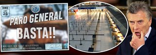 Greve liderada pela CGT tem participação de todas as centrais sindicais e movimentos sociais; para tudo na Argentina nesta segunda; voos cancelados, transportes todos parados e Macri sob pressão total; é a terceira greve geral contra a política econômica do governo macrista; pesquisas indicam que, pela primeira vez, se as eleições fossem hoje, Macri perderia para a ex-presidente e senadora Cristina Kirchner, por 36% a 30%