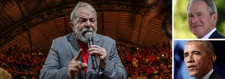 Ex-presidente Lula disse que mantinha uma relação mais amigável com o ex-presidente norte-americano George W. Bush (2001-2009) que com Barack Obama (2009-2017); "Na relação com o Brasil o Bush e a Condoleezza [Rice, secretária de Estado americana à época] foram muito mais democráticos que o Obama e a Hillary Clinton [então chefe da diplomacia americana de Obama]", disse Lula em entrevista ao ex-presidente do Equador Rafael Correa ; ele  também criticou o atual presidente dos Estados Unidos, Donald Trump;"Penso que os EUA mereciam alguém melhor, mas foi o povo quem o escolheu. Trump não tem preocupação nenhuma com a América Latina", disse 