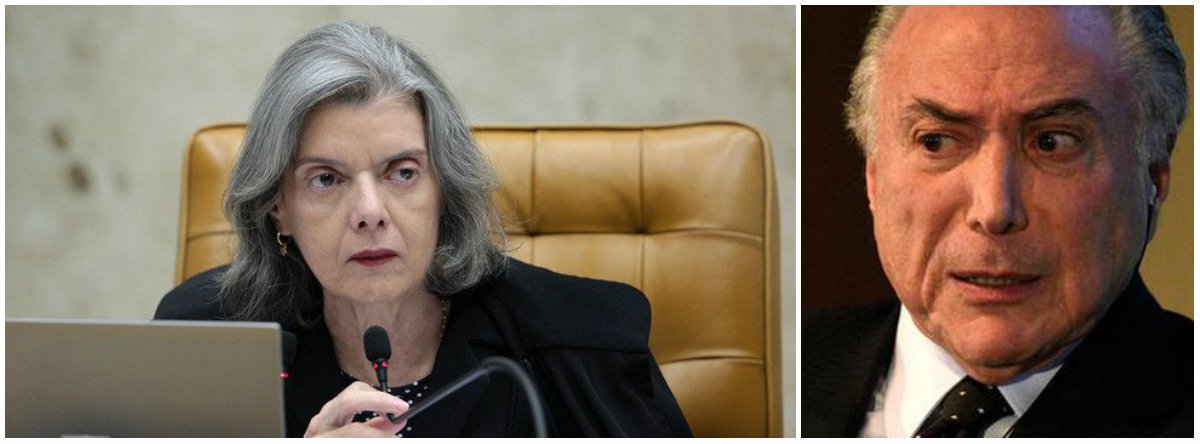 Presidente do Supremo, ministra Cármen Lúcia, "se recusa a receber oficialmente em audiência no seu gabinete no Supremo um advogado do ex-presidente Lula mas, em compensação, recebe clandestinamente em sua casa um investigado pelo próprio Supremo, acusado pela Policia Federal de chefe de quadrilha. Será que ela pretende continuar posando de moralista?", questiona o colunista Ribamar Fonseca; "O encontro, escandalosamente suspeito, parece confirmar o que disse o senador Romero Jucá, que o golpe que destituiu a presidenta Dilma Rousseff foi dado 'com o Supremo e tudo'. A silenciosa aprovação da Suprema Corte ao golpe, na verdade, já apontava nessa direção"