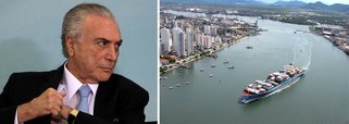 Sob a batuta do governo Michel Temer os investimentos feitos pela Companhia Docas, responsável pela administração dos portos públicos, alcançaram o menor patamar dos últimos 14 anos; investimentos nos portos públicos em reformas, dragagem e ampliações, por exemplo, foram de R$ 174,5 milhões ao longo de todo o ano passado; valor corresponde a apenas 26,4% do previsto no orçamento