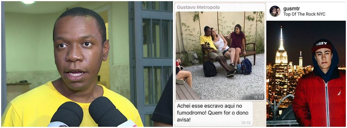 Curiosamente, o nome do agressor, Gustavo Metropolo, não foi divulgado pelos veículos de imprensa, embora conste no Boletim de Ocorrência, registrado no 4º Distrito Policial da Consolação, no centro da cidade; o documento foi divulgado pela Revista Fórum, assim como a foto do autor do crime; de acordo com o site, Gustavo retirou todos os seus perfis das redes sociais logo após a mensagem se espalhar pelas redes internas