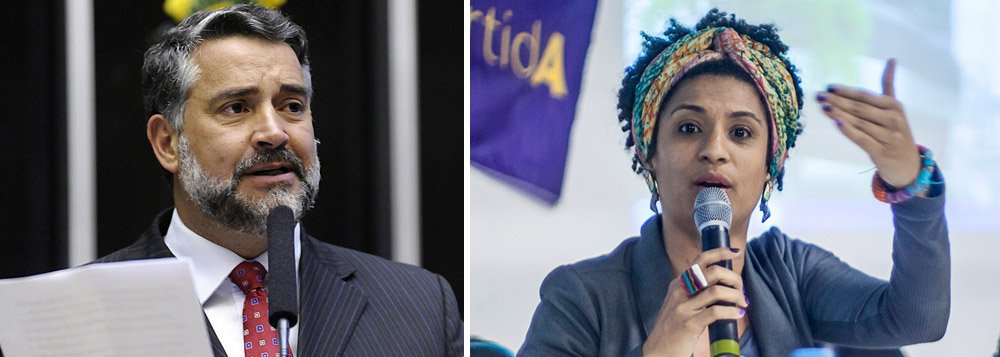 O líder da bancada do PT na Câmara, Paulo Pimenta (PT-RS), afirma que vereadora Marielle Franco (PSOL-RJ) foi executada "no momento em que vinha denunciando os abusos de autoridade e a violência contra moradores das favelas e bairros pobres da cidade, por parte de integrantes de um batalhão da Polícia Militar”; "Marielle deixa um exemplo para aqueles que lutam por um Brasil mais justo, solidário e desenvolvido"