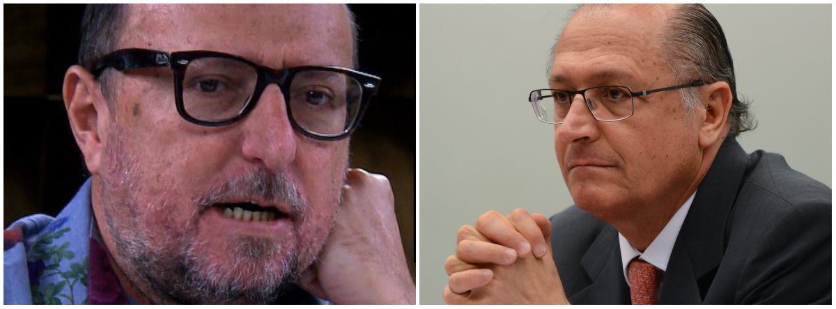 O escritor Xico Sá criticou o presidenciável pelo PSDB, Geraldo Alckmin, e a seletividade da Justiça brasileira na condenação de políticos; "O roubo da merenda no governo Alckmin talvez seja a mais vergonhosa forma de tirar comida da boca das crianças para enriquecer tucanos, inclusive promotores. Falo só por falar, sei que são inimputáveis, jamais serão julgados. São chiques e protegidos", escreveu ele em sua conta no Twitter