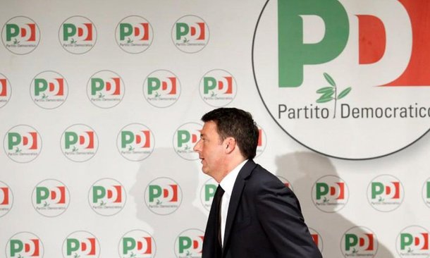 O ex-primeiro-ministro italiano Matteo Renzi renunciou nesta segunda-feira à liderança do Partido Democrático (PD), de centro-esquerda, após uma contundente derrota eleitoral, mas garantiu que seu partido não irá fechar acordos com partidos anti-establishment que eleitores preferiram; o PD teve cerca de 19% dos votos na eleição de domingo, seu pior resultado desde sua criação, em 2007, apesar de ter presidido uma modesta recuperação na terceira maior economia da zona do euro