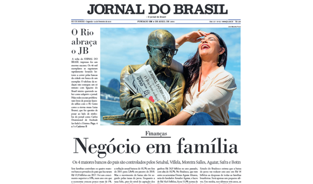 Em grande estilo, o JB começou a crítica aos verdadeiros algozes do povo brasileiro, nesse momento histórico, os banqueiros, a bancocracia, que governa o país, com o poder do dinheiro, financiando mídia e poderes republicanos, para dar o golpe parlamentar-jurídico-midiático de 2016