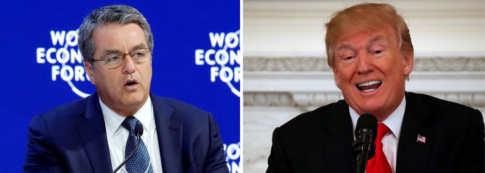 O diretor-geral da Organização Mundial do Comércio, Roberto Azevedo, mostrou preocupação com o plano do presidente norte-americano, Donald Trump, de tarifar importações de aço e alumínio, uma intervenção extremamente rara na política comercial de um membro da OMC; “A OMC está claramente preocupada com o anúncio dos planos dos EUA sobre tarifas de aço e alumínio. A potencial de escalada é real, como vimos a partir das respostas iniciais de outros”, disse ele em breve declaração da OMC; “Uma guerra comercial não é de interesse de ninguém. A OMC vai observar a situação de perto”