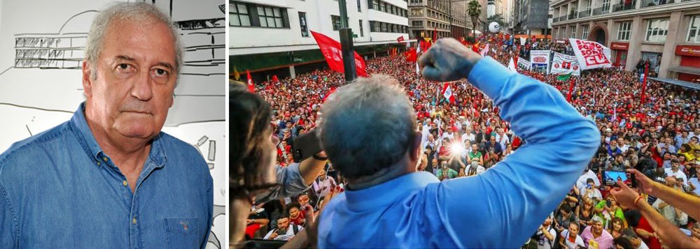 Um dos mais influentes jornalistas do país, ministro-chefe da Secom entre 2007 e 2011, Franklin Martins avalia que não haverá saída para a crise sem um acordo das principais forças em torno de uma "uma repactuação democrática"; "Não existe democracia sem isso. O Brasil é um país grande demais para estar sem democracia. É ingovernável sem democracia", afirma em entrevista à TV 247; "A repactuação precisa que o outro lado aceite a questão básica da democracia: o voto", completa; para ele, a perseguição judicial à candidatura de Lula pode produzir uma reação popular semelhante à que ocorreu em agosto de 1954, quando o tiro no peito de Getúlio Vargas gerou uma gigantesca onda de protestos, de vários dias; assista à íntegra
