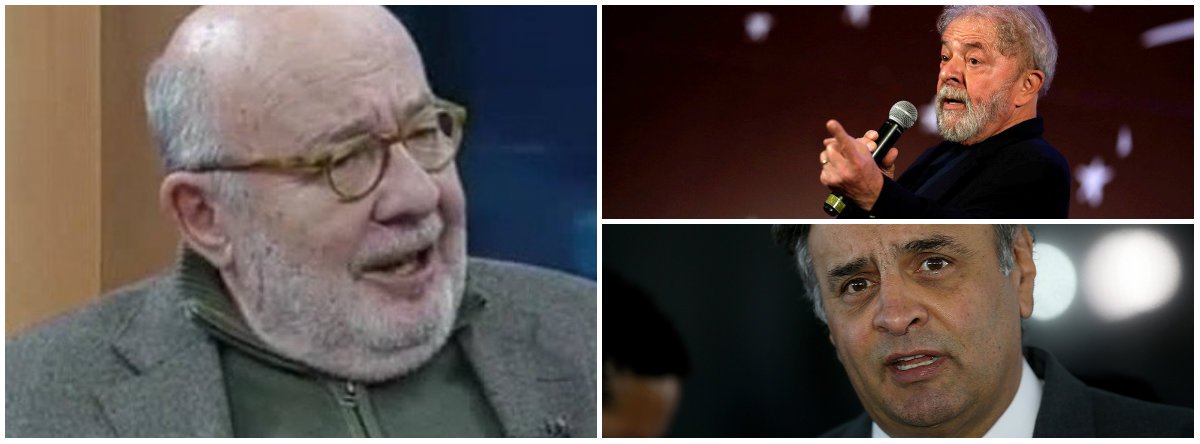 "Em entrevista recente à BBC, o ministro do STF Luis Roberto Barroso declarou que dos 650 mil presos brasileiros, poucos têm contra si tantas provas como Aécio Neves, denunciado pelos delatores da Odebrecht e da JBS", escreve o jornalista Ricardo Kotscho; "Ao mesmo tempo em que a Justiça bate recordes de celeridade para condenar, impedir a candidatura e prender o ex-presidente Lula, no caso de Aécio não há pressa nenhuma"