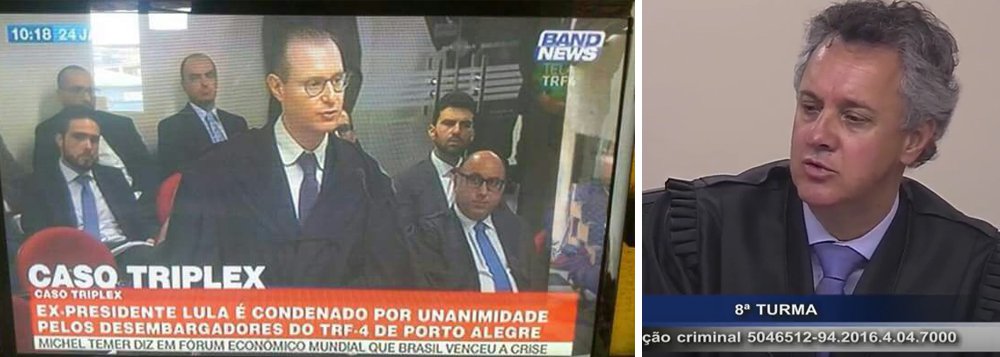 Ainda nem haviam começado os votos do TRF4,do julgamento de Lula, nesta quarta-feira (24), em Porto Alegre, mas a emissora de notícias a cabo do Grupo Bandeirantes, a Band News, já antecipava o resultado